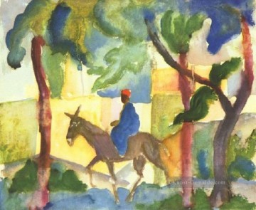 Abstraktions und Dekorations Werke - Esel Pferd Mann Expressionist